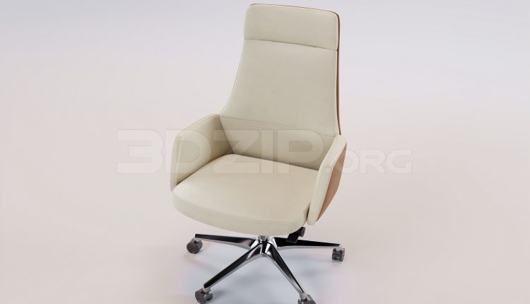 16728. Free 3ds Max Office Chair Model Download (1)