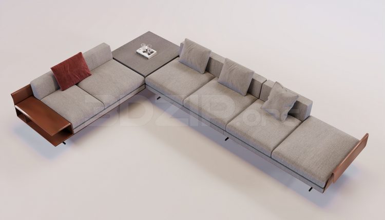 16742. Free 3ds Max Sofa Model Download (1)