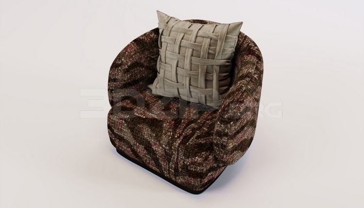 16746. Free 3ds Max Armchair Model Download (2)