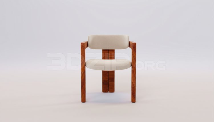 16755. Free 3ds Max Armchair Model Download (2)