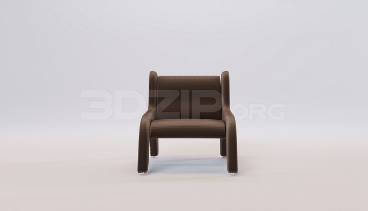 16756. Free 3ds Max Armchair Model Download (2)