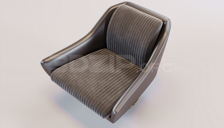 16771. Free 3ds Max Armchair Model Download (1)