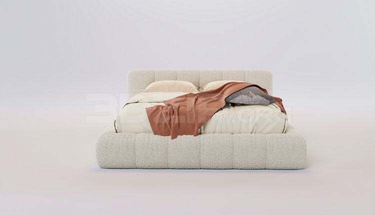 16796. Free 3ds Max Bed Model Download (2)