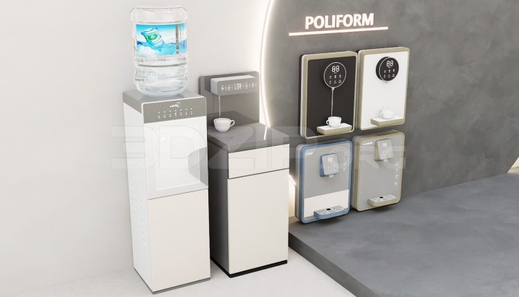 20121. Free 3d Water Dispenser Models – Hot & Cold Types For Interior Design (2)