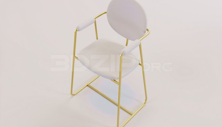 16819. Free 3ds Max Chair Model Download (1)