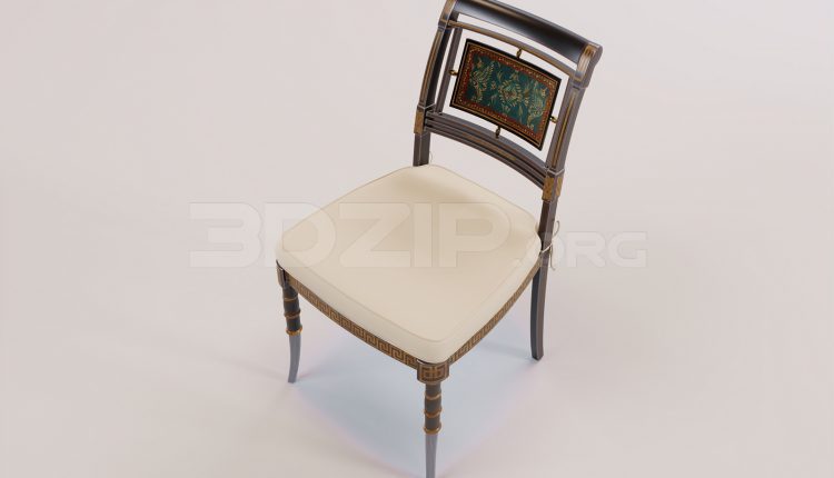 16829. Free 3ds Max Chair Model Download (1)