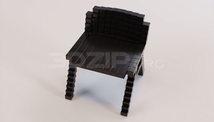 16834. Free 3ds Max Chair Model Download (1)