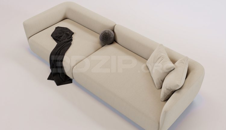 16836. Free 3ds Max Sofa Model Download (1)
