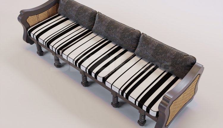 16845. Free 3ds Max Sofa Model Download (1)