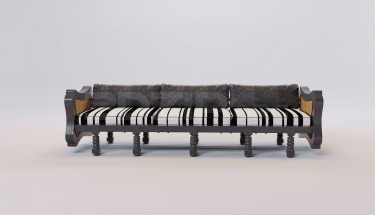 16845. Free 3ds Max Sofa Model Download (2)