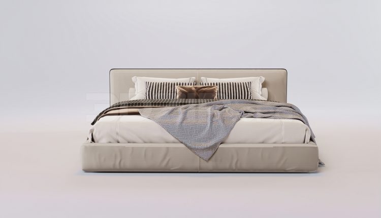 16856. Free 3ds Max Bed Model Download (2)