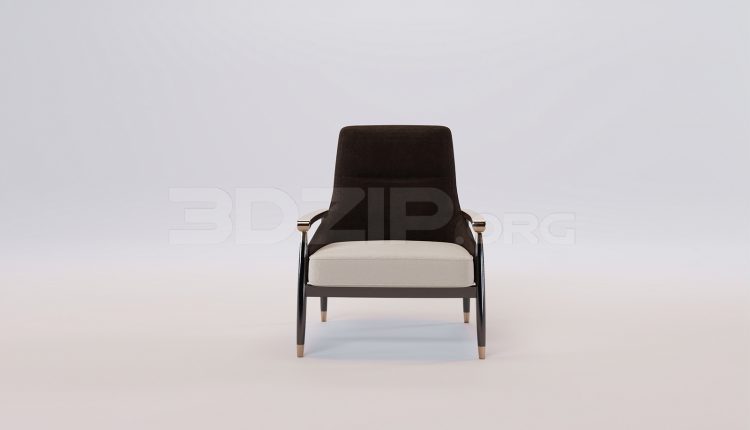 16858. Free 3ds Max Armchair Model Download (2)