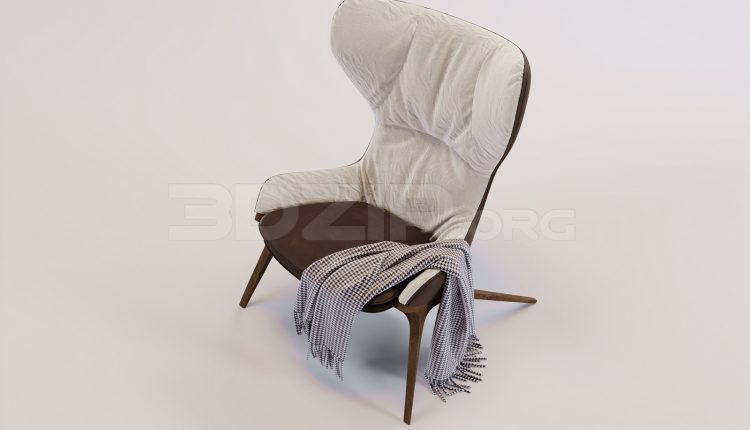 16864. Free 3ds Max Chair Model Download (1)