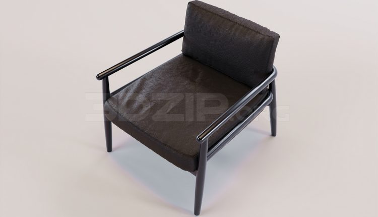 16868. Free 3ds Max Armchair Model Download (1)
