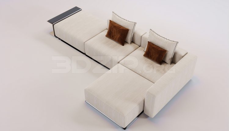 16891. Free 3ds Max Sofa Model Download (1)
