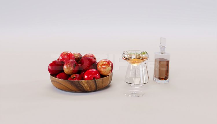 16910. Free 3ds Max Food And Drinks Model Download (1)