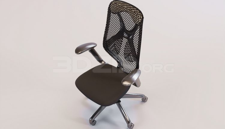 16922. Free 3ds Max Office Chair Model Download (2)
