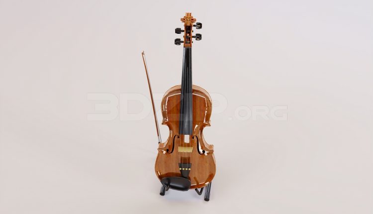 16924. Free 3ds Max Đàn Violin Model Download (1)