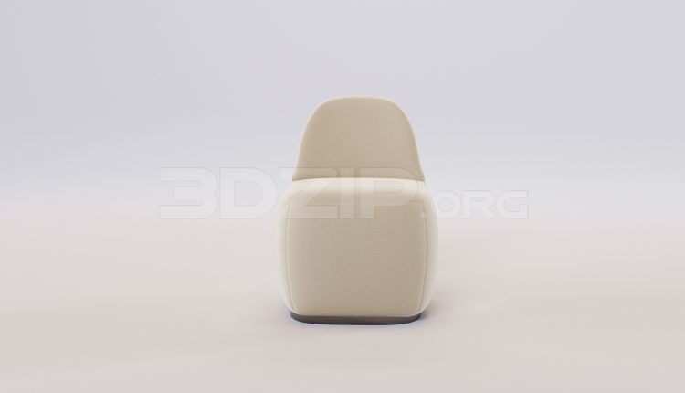 16934. Free 3ds Max Armchair Model Download (2)