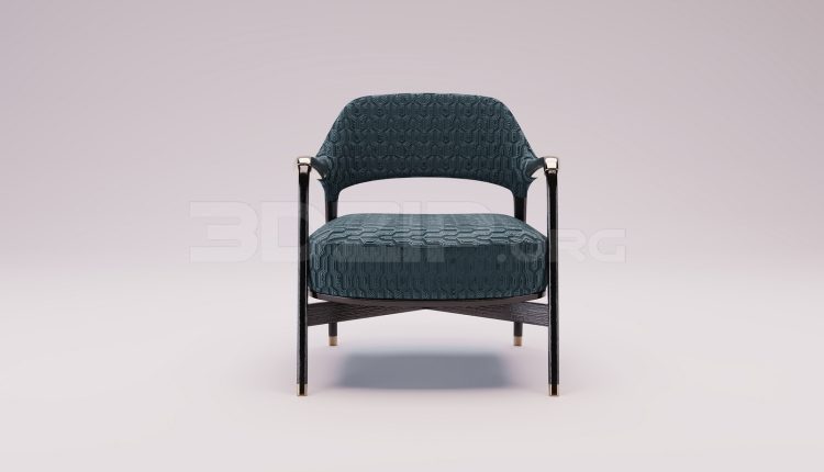 16951. Free 3ds Max Armchair Model Download (2)