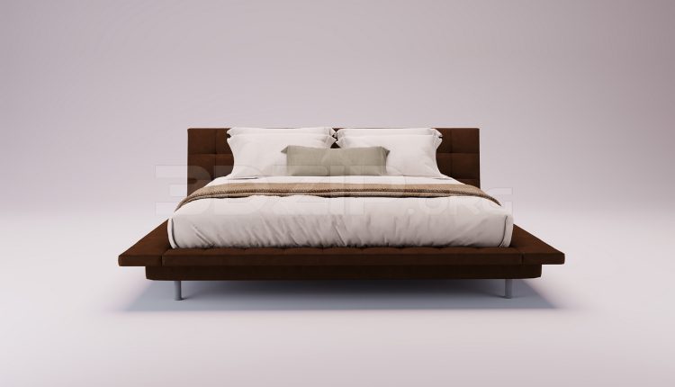 16957. Free 3ds Max Bed Model Download (2)