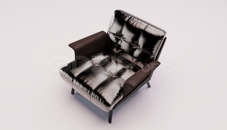 16959. Free 3ds Max Armchair Model Download (1)
