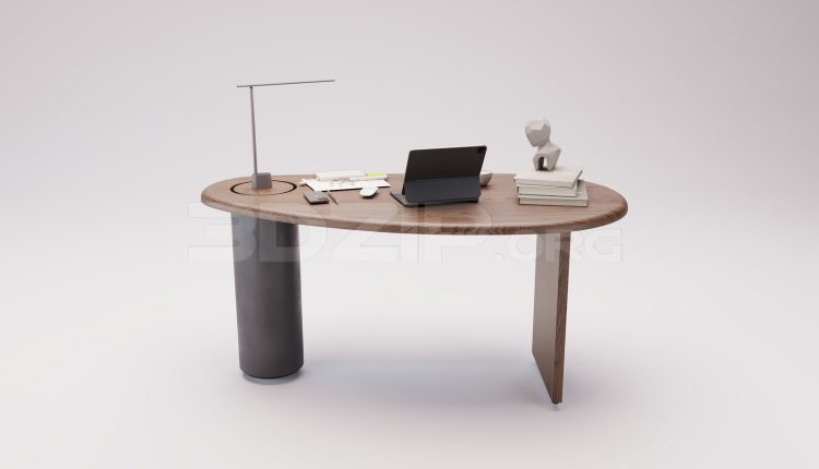 16981. Free 3ds Max Work Desk Model Download (2)