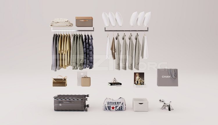 16993. Free 3ds Max Fashion Shop Model Download (1)