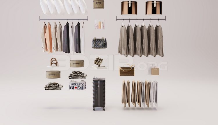 16994. Free 3ds Max Fashion Shop Model Download (1)