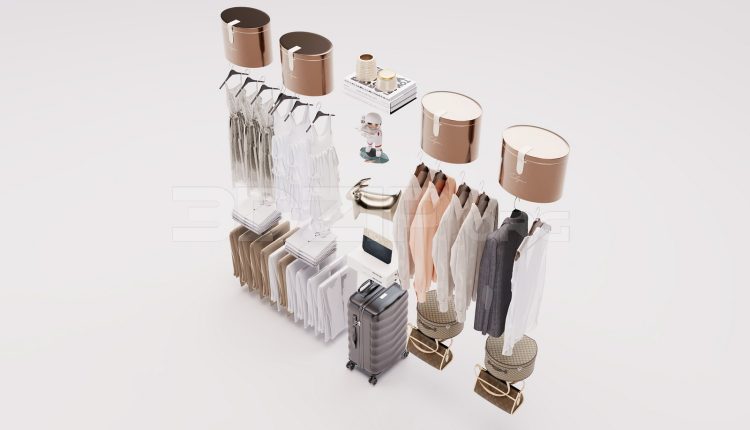 16995. Free 3ds Max Fashion Shop Model Download (2)