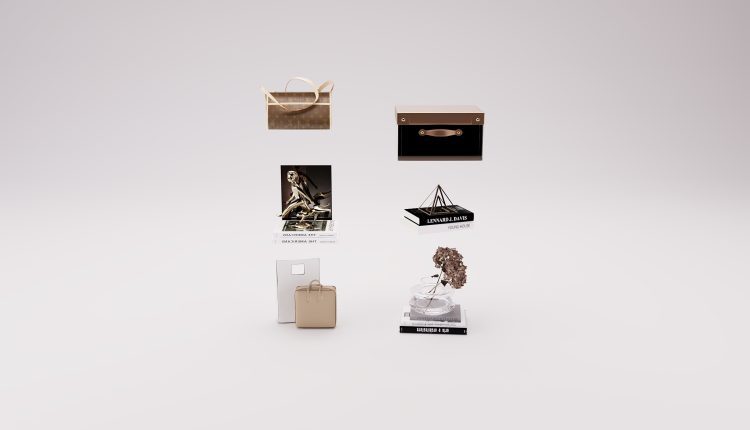 16996. Free 3ds Max Decorative Set Model Download (2)