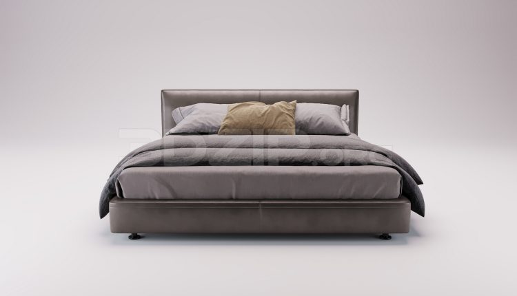 17004. Free 3ds Max Bed Model Download (1)