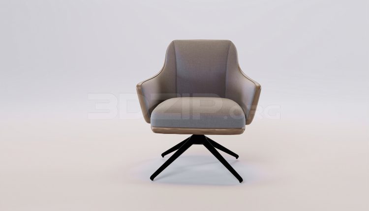 17036. Free 3ds Max Armchair Model Download (2)