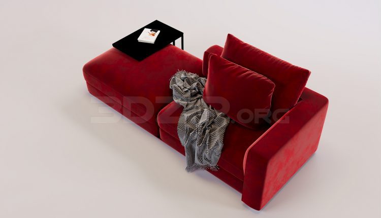 17038. Free 3ds Max Sofa Model Download (1)