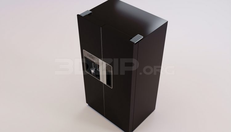 17041. Free 3ds Max Refrigerator Model Download (1)