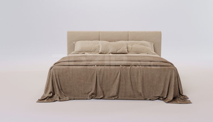 17062. Free 3ds Max Bed Model Download (2)
