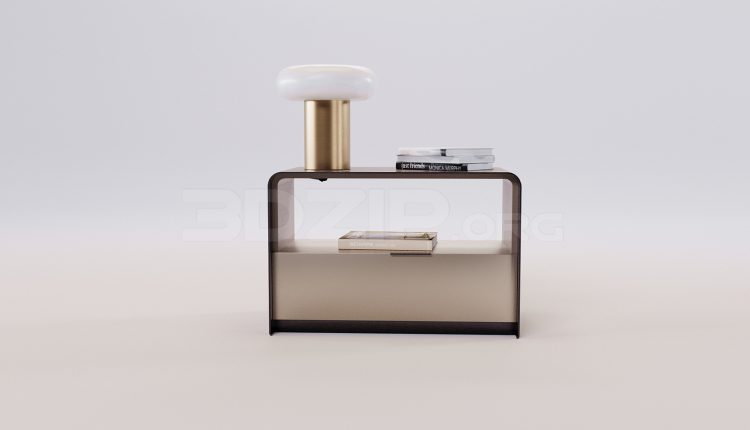 17065. Free 3ds Max Bedside Table Model Download (2)
