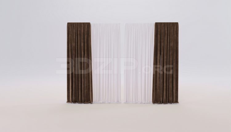 17082. Free 3ds Max Curtains Model Download (2)