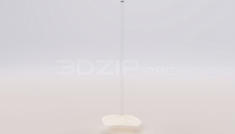 17084. Free 3ds Max Ceiling Light Model Download (1)