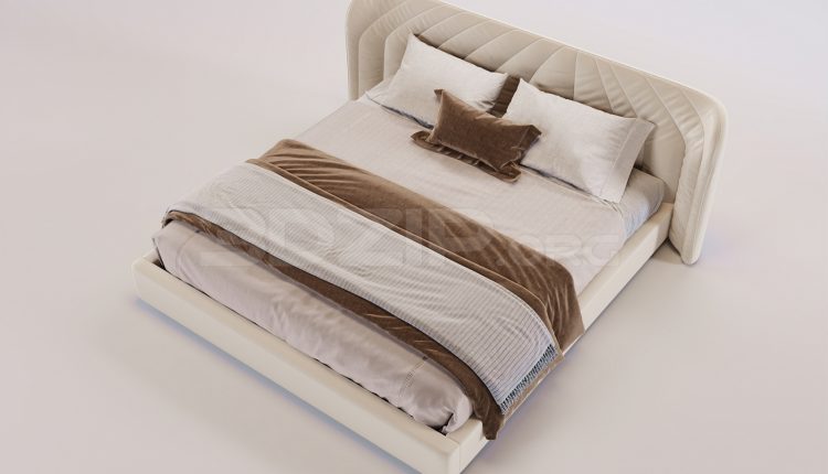 17085. Free 3ds Max Bed Model Download (2)