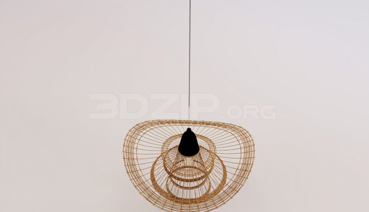 17089. Free 3ds Max Ceiling Light Model Download (1)