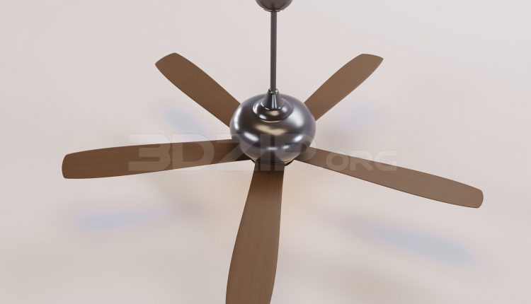 17092. Free 3ds Max Ceiling Fans Model Download (1)