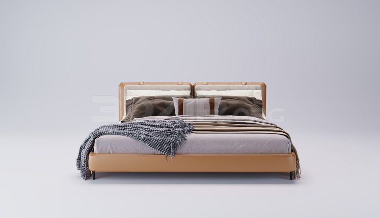 17110. Free 3ds Max Bed Model Download (2)