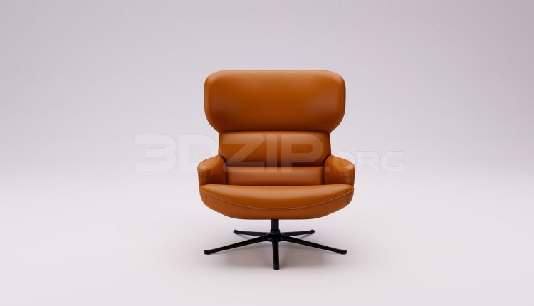 17137. Free 3ds Max Armchair Model Download (1)
