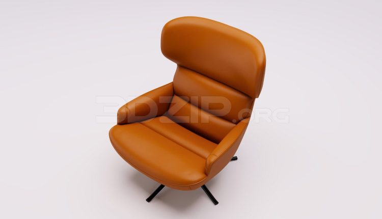 17137. Free 3ds Max Armchair Model Download (2)