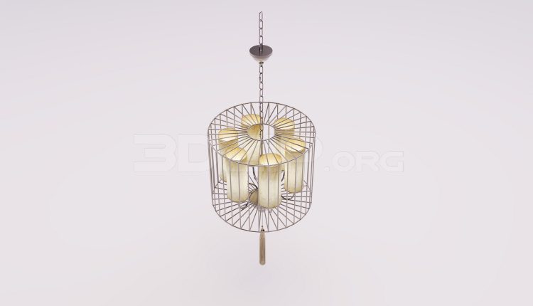 17138. Free 3ds Max Ceiling Light Model Download (2)