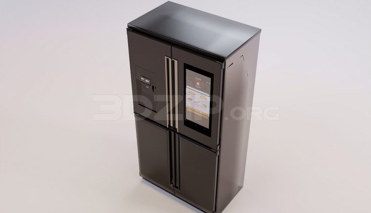 17158. Free 3ds Max Refrigerator Model Download (2)