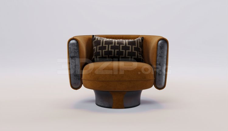 17165. Free 3ds Max Armchair Model Download (2)
