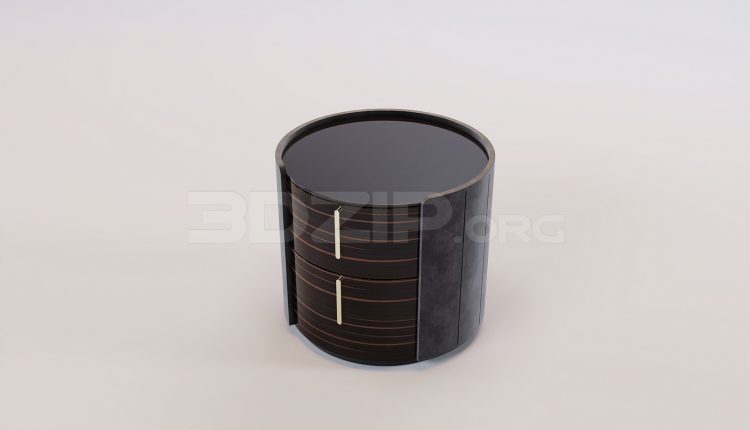 17167. Free 3ds Max Bedside Table Model Download (1)