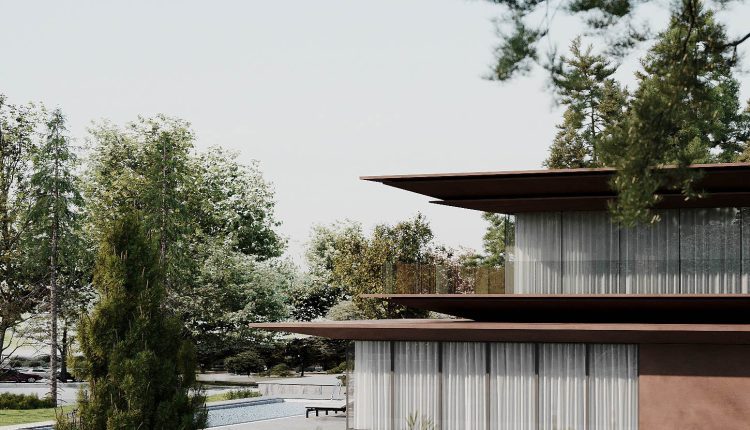 13805. Free 3ds Max Villa Exterior Model Download By Dinh Van Nam (8)